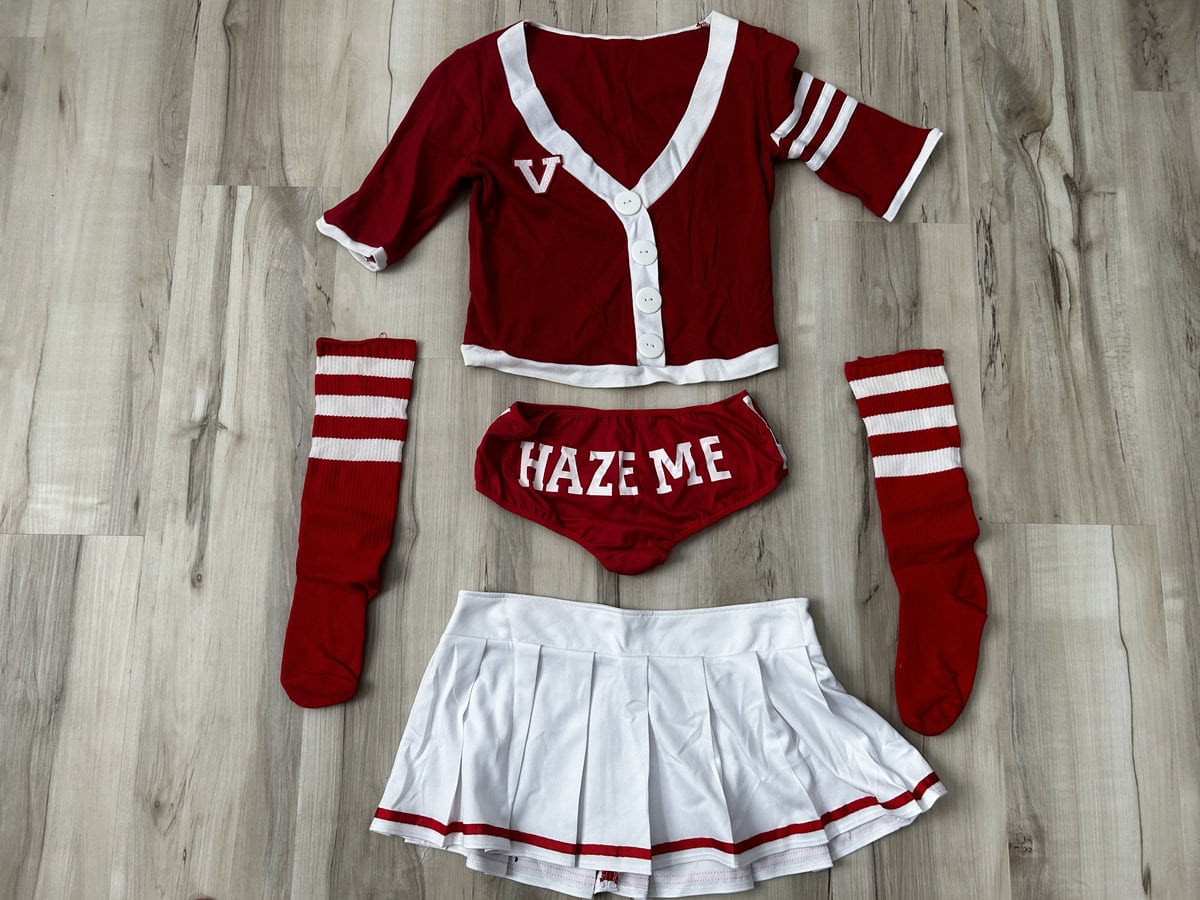 Clothing Iconic Lewood Anal Hazing Crew Cheerleading Outfit Sweeky