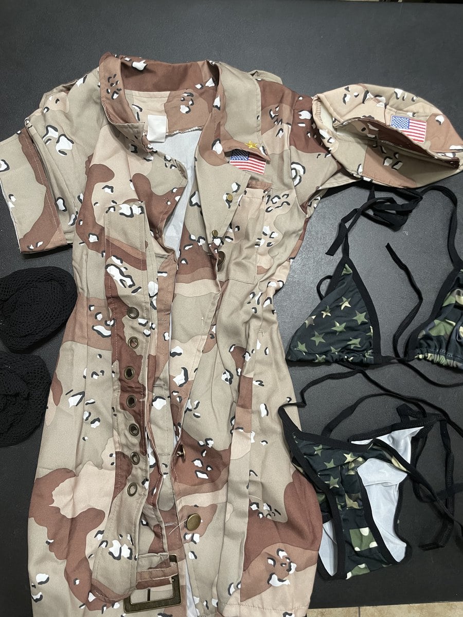 Clothing Alexis Fawx Worn Military Costume And Bikini Sweeky