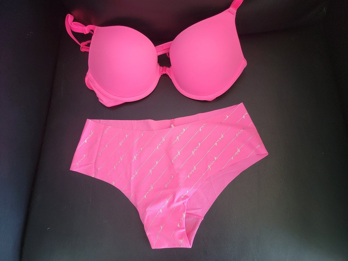 Clothing Hot Pink Bra And Matching Pantie Set Sweeky