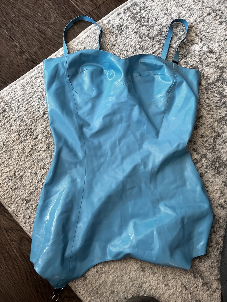 Clothing Ivy Lebelle's Super Super Rare Baby Blue Latex Dress from