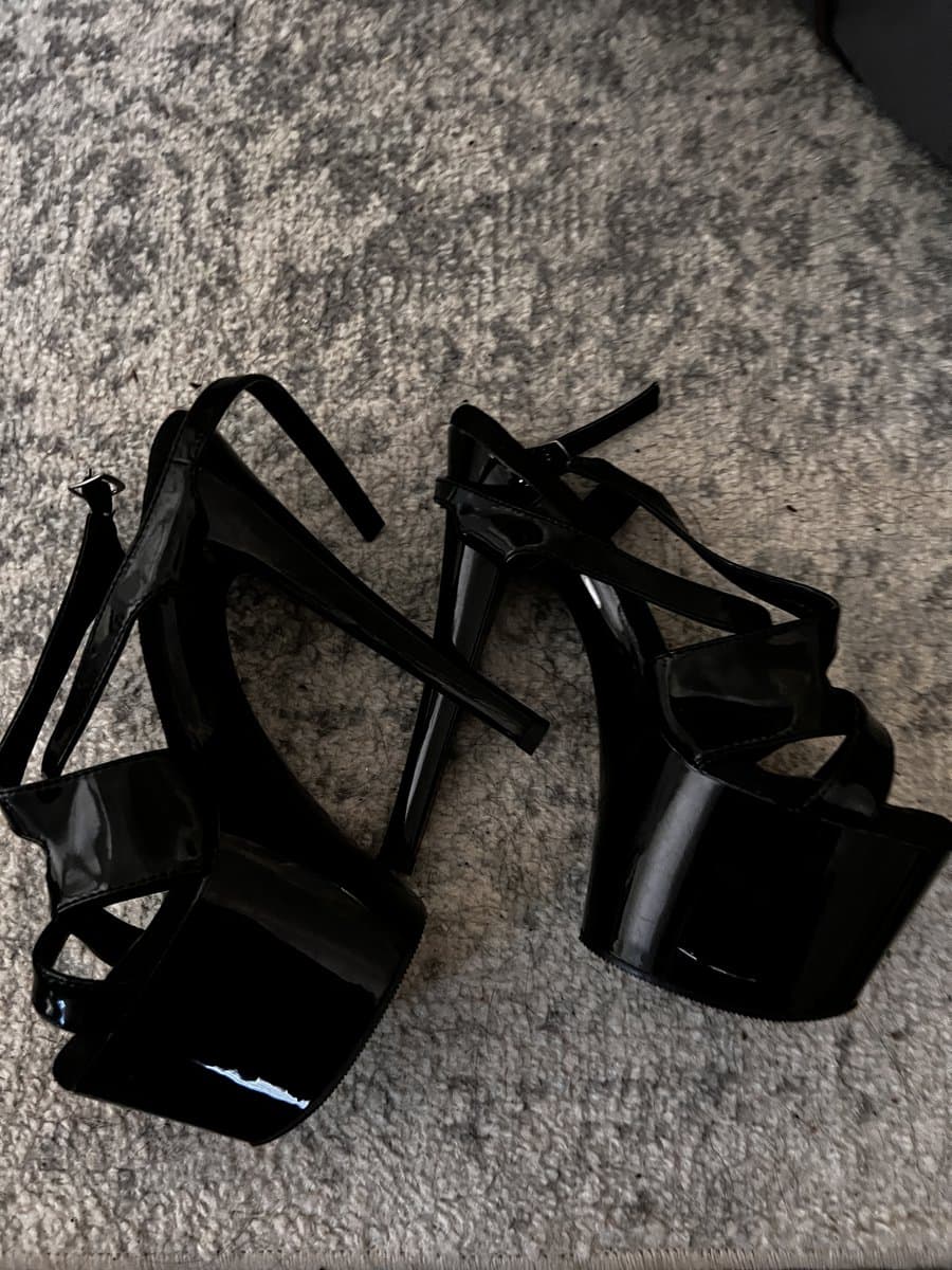 Footwear :: Ivy Lebelle's Black Pleaser Heels - Sweeky